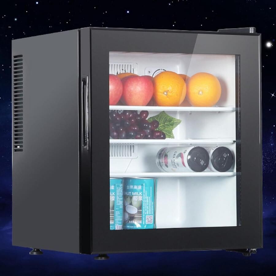 Compacte Koelkast Mini Koelkast Dranken Koelen Stil Model 30 Liter Zwart