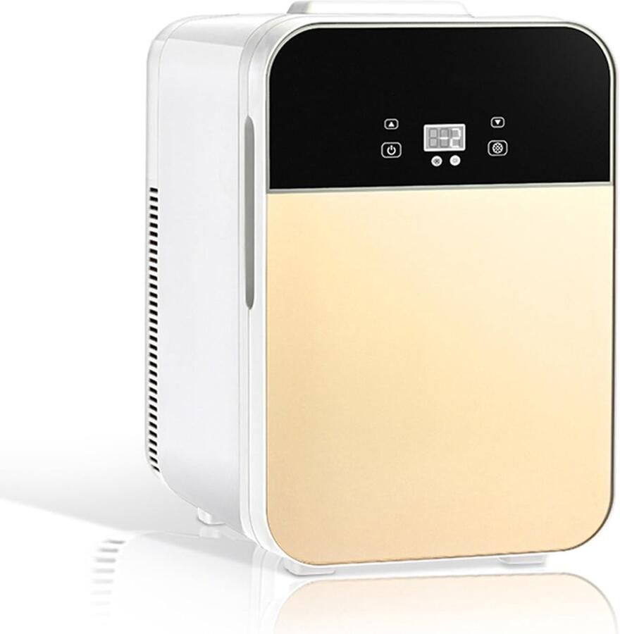 Compacte mini-koelkast Kleine koelkast Drankjes koelen Energiezuinig ontwerp 12L of 16L Goud