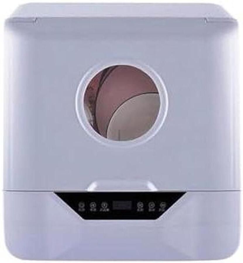 Compacte Vaatwasser Aanrecht Vaatwasser Snel Afwassen 4 Wasprogramma's 6 Liter Wit