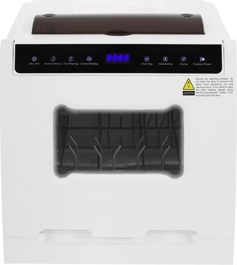 Compacte Vaatwasser Mini Vaatwasser Kleine Keukens Touchscreen Bediening 46x41x46 cm Wit