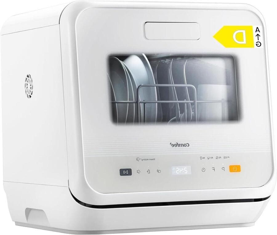 Compacte Vaatwasser Mini Vaatwasser Tafelmodel Hygiënisch Afwassen Zonder Installatie 42 cm Breed Wit