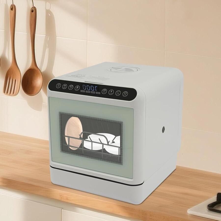 Compacte Vaatwasser Mini Vaatwasser Tafelmodel Keuken Gemak Installatievrij 41 x 46 x 46 cm Wit