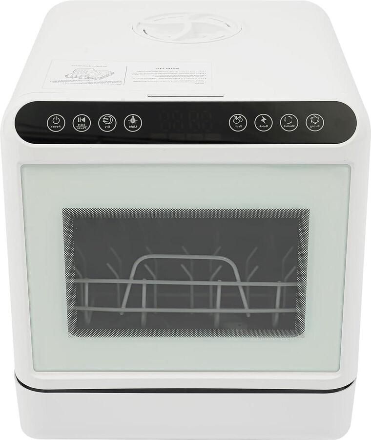 Compacte Vaatwasser Tafelmodel Vaatwasser Mini Keuken Reinigen Zonder Wateraansluiting 41 x 46 x 46 cm Wit