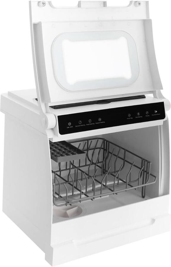 Compacte Vaatwasser Tafelmodel Vaatwasser Snel Schoon Maken Energiezuinig & Stil 46x41x46 cm Wit