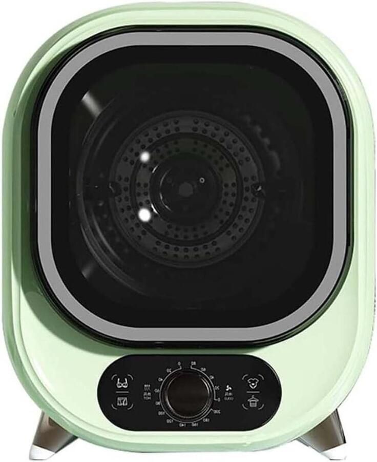 Compacte Wasdroger Kleine Condensdroger Ruimtebesparend Drogen Dubbele Temperatuurregeling 5.1 kg Capaciteit Groen
