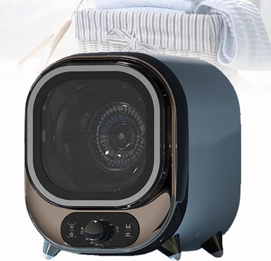Compacte Wasdroger Kleine Condensdroger Snel Kleding Drogen Dubbele Filtratie 08 kg Capaciteit Blauw