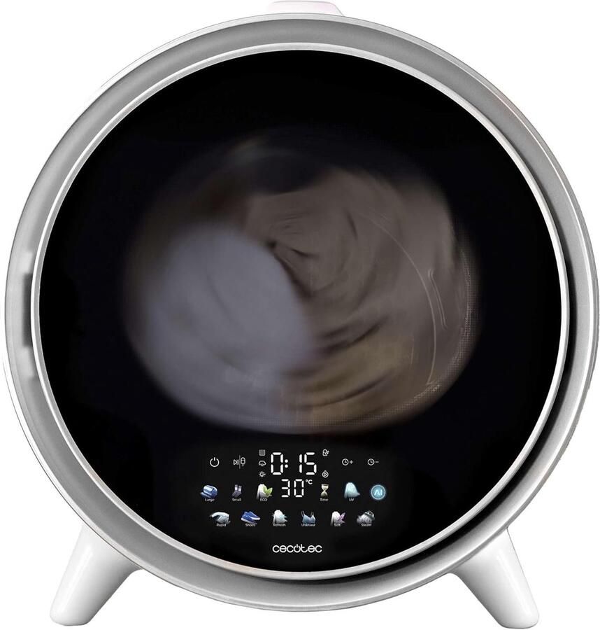Compacte Wasdroger Kleine Droger Snel Kleding Drogen Intelligente Automatische Droging 3 kg Capaciteit Donkergrijs