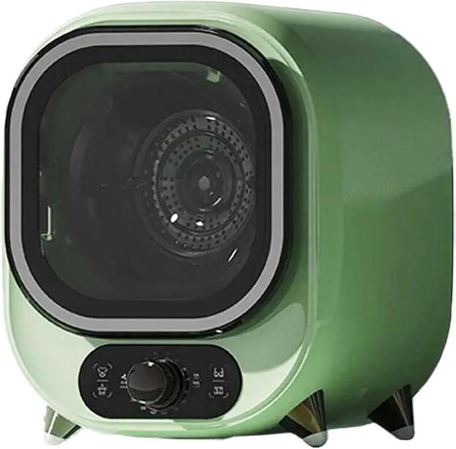 Compacte Wasdroger Mini Droger Kleding Drogen Dubbele Temperatuurregeling 0.8 kg Groen