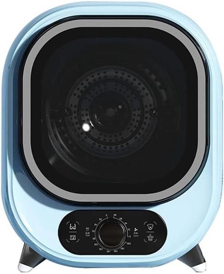 Compacte Wasdroger Mini Droger Kleine Ruimtes Roestvrijstalen Kuip 0.8 kg Capaciteit Blauw