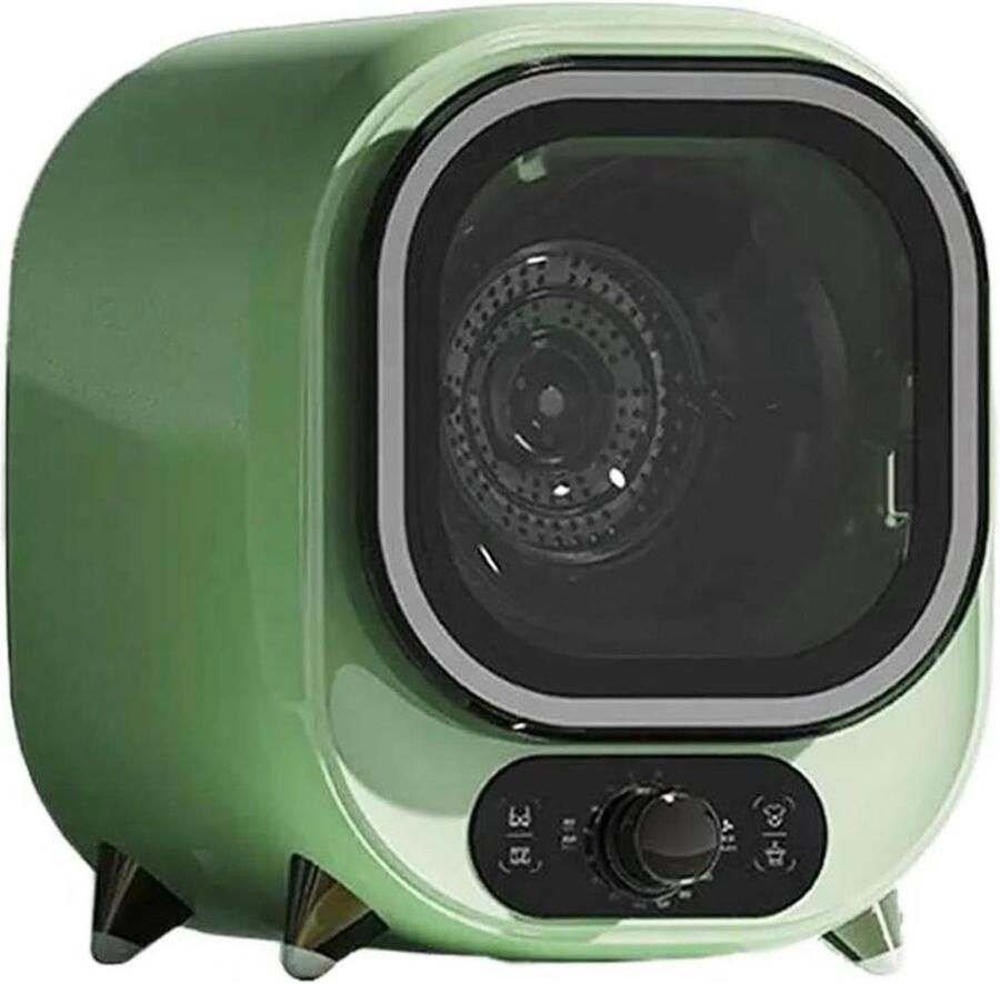 Compacte Wasdroger Mini Dryer Kleding Snelle Kledingdroging Stille Werking 35dB 0.8kg Capaciteit Groen