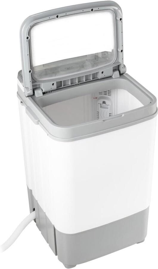 Compacte Wasmachine Draagbare Wasmachine Reizen en Kleine Ruimtes Met Centrifugefunctie 6 kg Capaciteit Wit