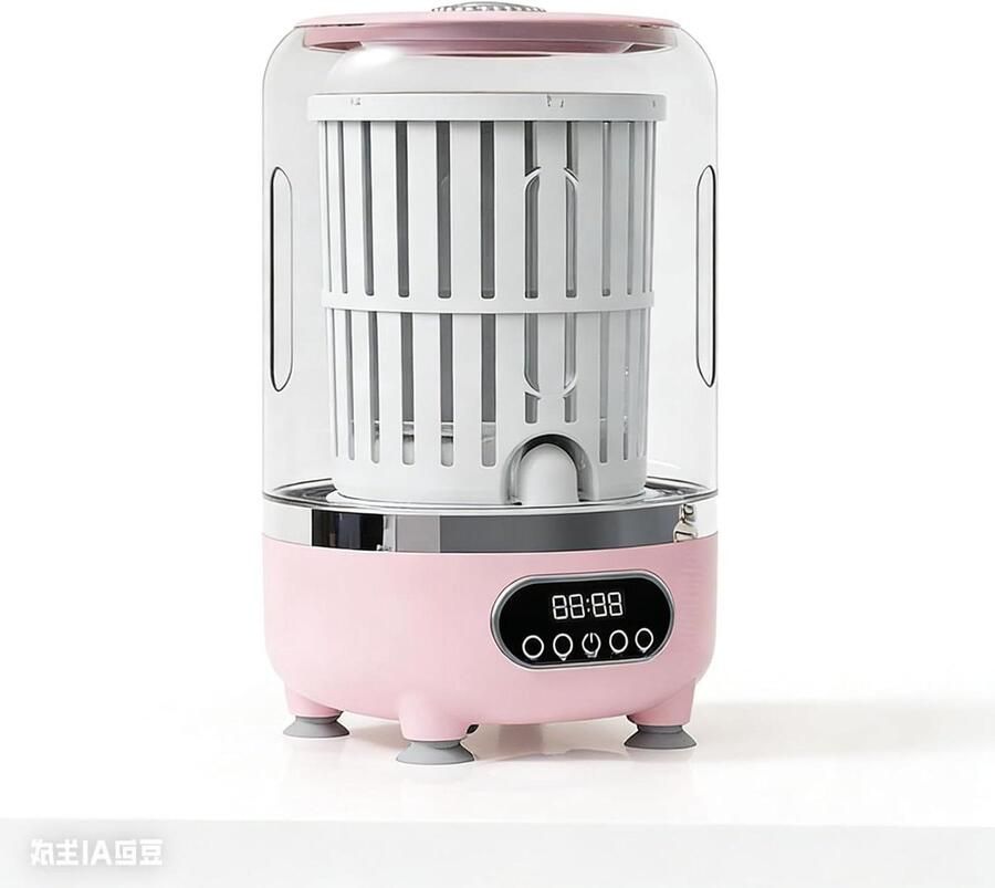 Compacte wasmachine Mini wasapparaat Reis en studenten Opvouwbaar ontwerp 255 x 15 cm Groen