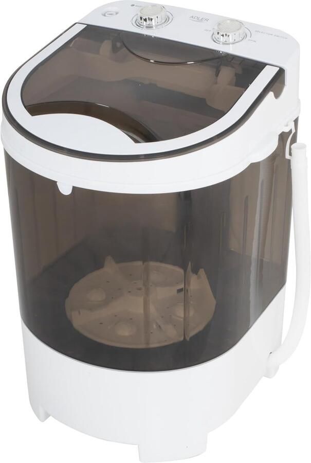 Compacte Wasmachine Mini Wasmachine Reizen en Kleine Ruimtes Was- en Centrifugefunctie 4 kg Capaciteit Wit