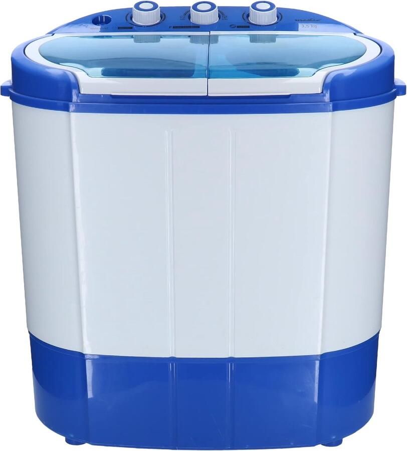 Compacte Wasmachine Mini Wasmachine Snel Wassen Met Centrifuge 3.5 kg Capaciteit Wit - Foto 1