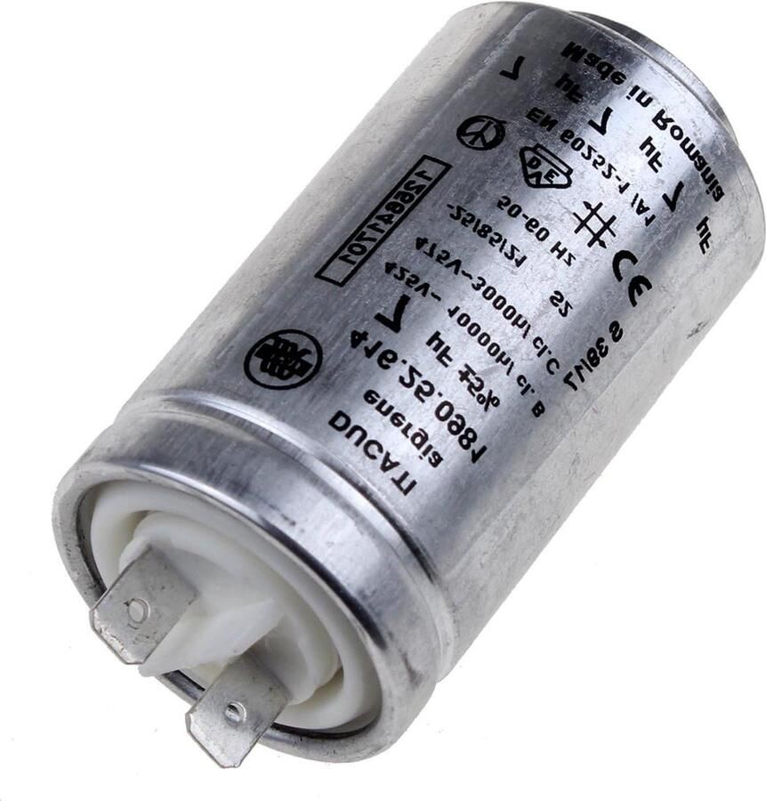 Condensator Startcondensator Droger Reparatie Met Bevestigingsrail 7µF Metaal