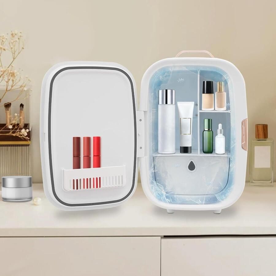 Cosmetica Koelkast Mini Koelkast Huidverzorging Bewaren Koel en Verwarm 12 Liter Wit - Foto 1