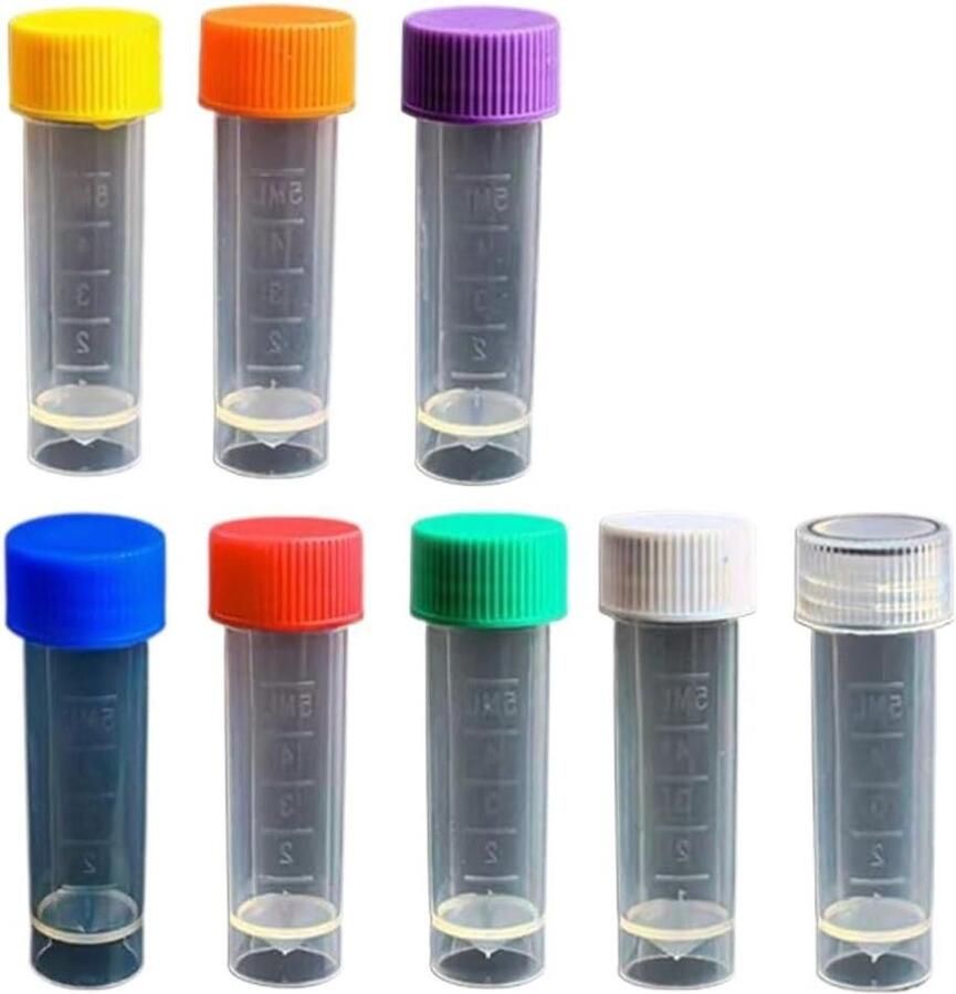 Cryogene Vials Vriesbuisjes Monster Opslag Met Pakking 5ml 200 Stuks Kleuren
