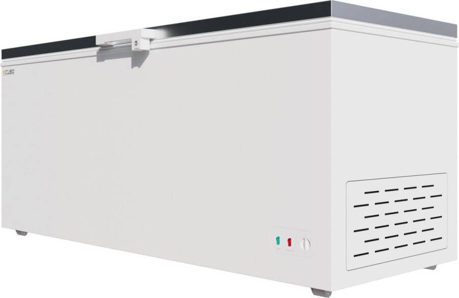 Cubo commerciële diepvrieskist met roestvrijstalen deksel 550 liter CS-CF650-WT