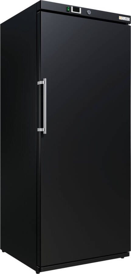 CUBO Horeca Koelkast 510L Zwart met LED-verlichting 1 deur met 5 planken Energiezuinig CS-BR600V Frigo