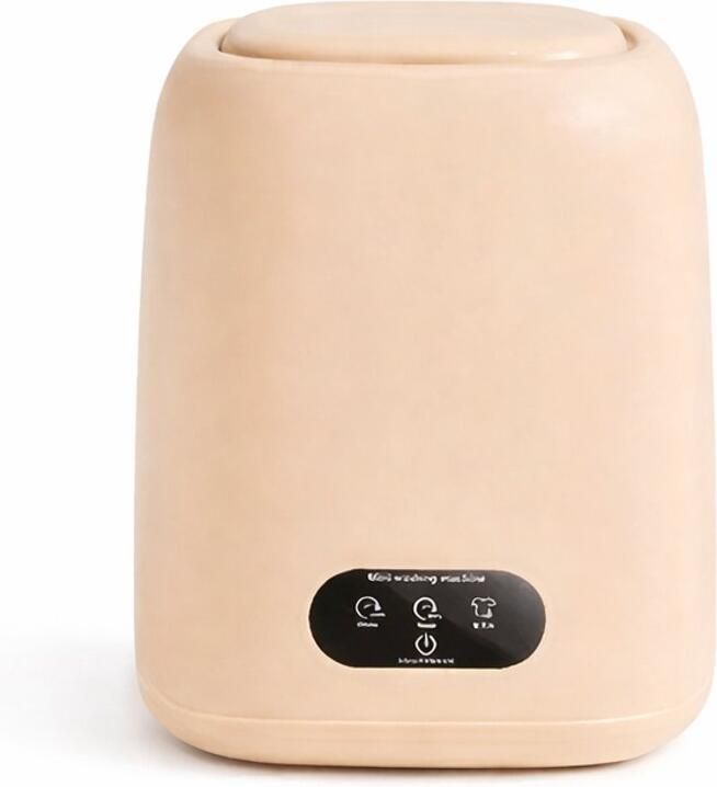 Delightness Mini Wasmachine Draagbare Wasmachine Camping Reis Wasmachine Kamperen 220V Beige