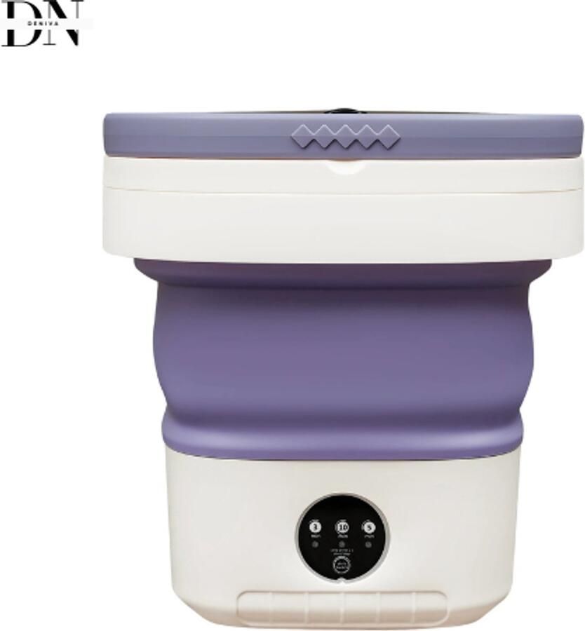 Deniva Mini Wasmachine Kleine Wasmachine Opvouwbare Wasmachine 12 Liter 3 Wasmodi Lichtgewicht Voor Reizen & Campings