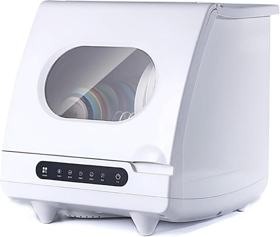 Desktop Vaatwasser Mini Vaatwasser Aanrecht Snel Afwassen Sterilisatie 72°C 40cm Breed Wit