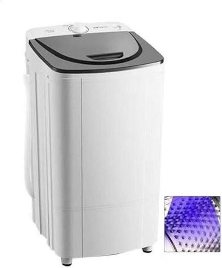 Draagbare Centrifuge Kleding Spinner Efficiënt Wassen Automatische Uitschakeling 10 kg Capaciteit Wit