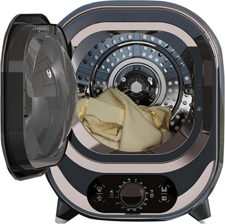 Draagbare Condensdroger Compacte Wasmachine Snel Kleding Drogen Dubbellaags Binnenemmer 0.8 Kg Capaciteit