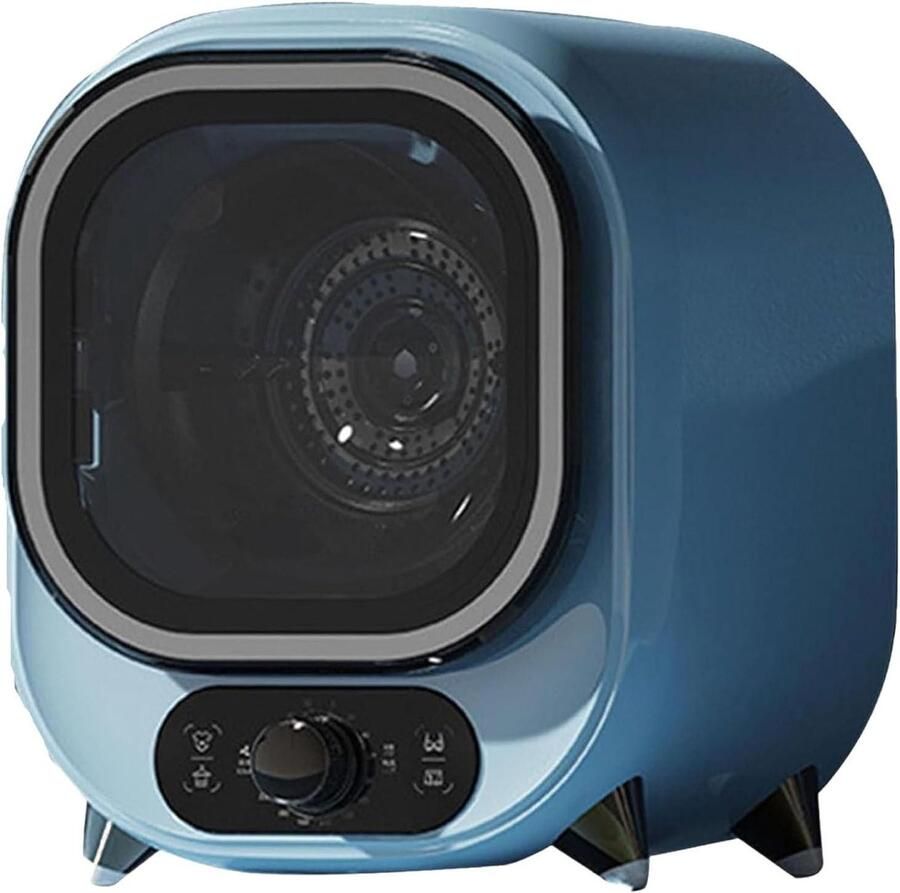 Draagbare Condensdroger Mini Wasdroger Kleding Drogen Dubbele Temperatuur Sensor 0.8 Kg Capaciteit Blauw