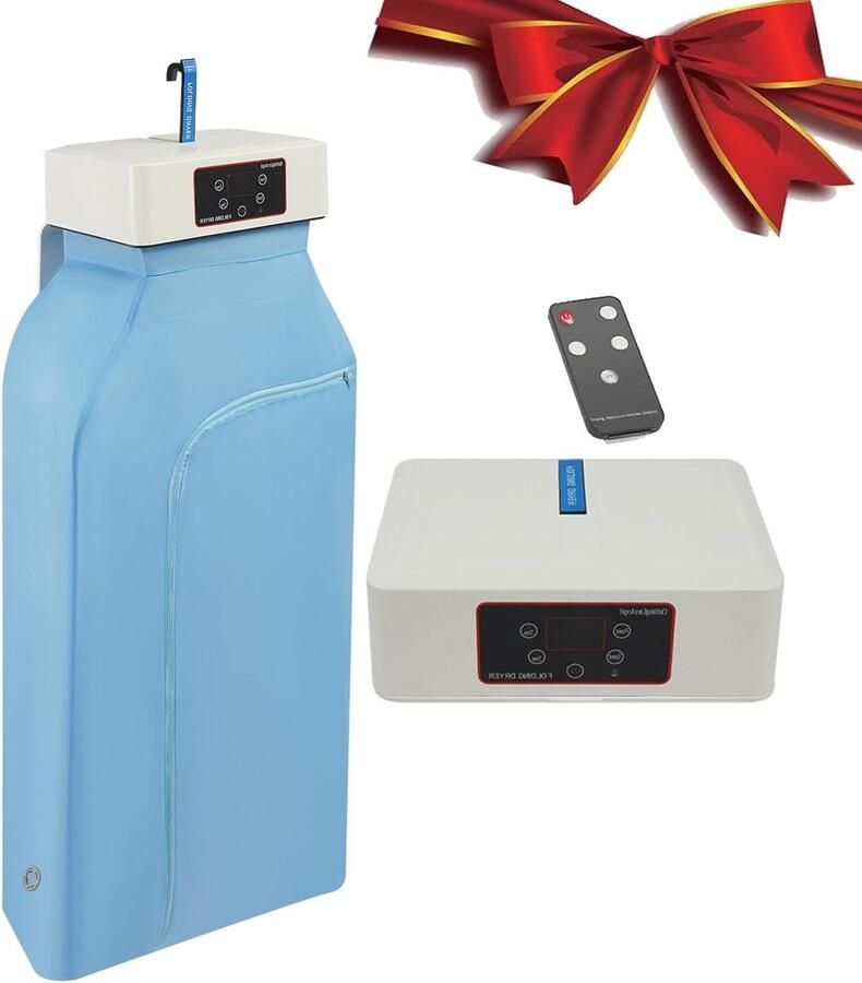 Draagbare Droger Mini Droogrek Kleding Drogen Met Afstandsbediening 600 Watt Wit Blauw
