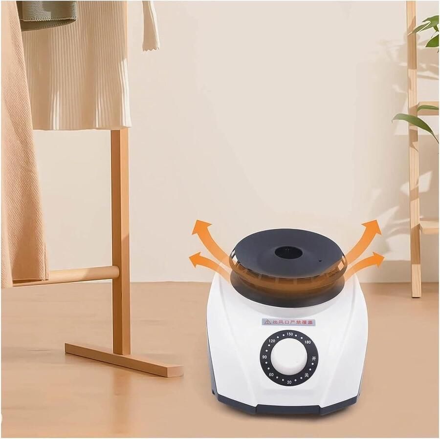 Draagbare Droger Mini Dryer Kleding Drogen Snelle Verwarming 20 x 29.5 cm Wit