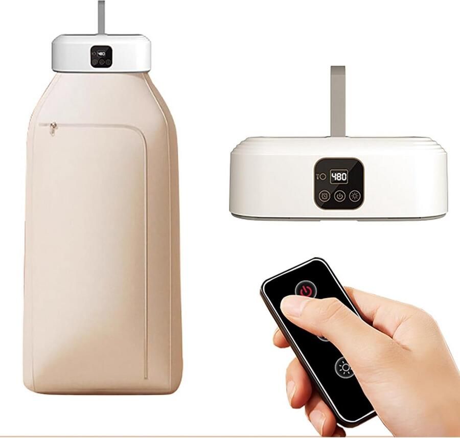 Draagbare Elektrische Droger Compacte Mini Droogkast voor Binnengebruik Timerfunctie en Veiligheid