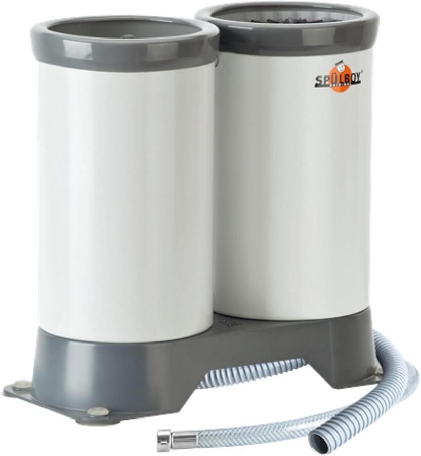 Draagbare Glas Spoelapparaat Kleur Grijs Compacte Drukspoelboy