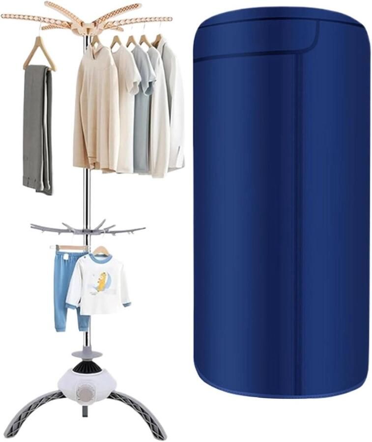Draagbare Kledingdroger Compacte Droogmachine Snel Kleding Drogen Opvouwbaar En Stoorbaar 39 x 23 x 17 cm