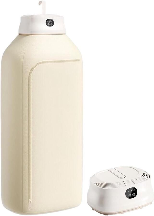 Draagbare Kledingdroger Mini Droger Opvouwbaar Kleding Snel Drogen Geluidsarm 40 dB 400W Wit