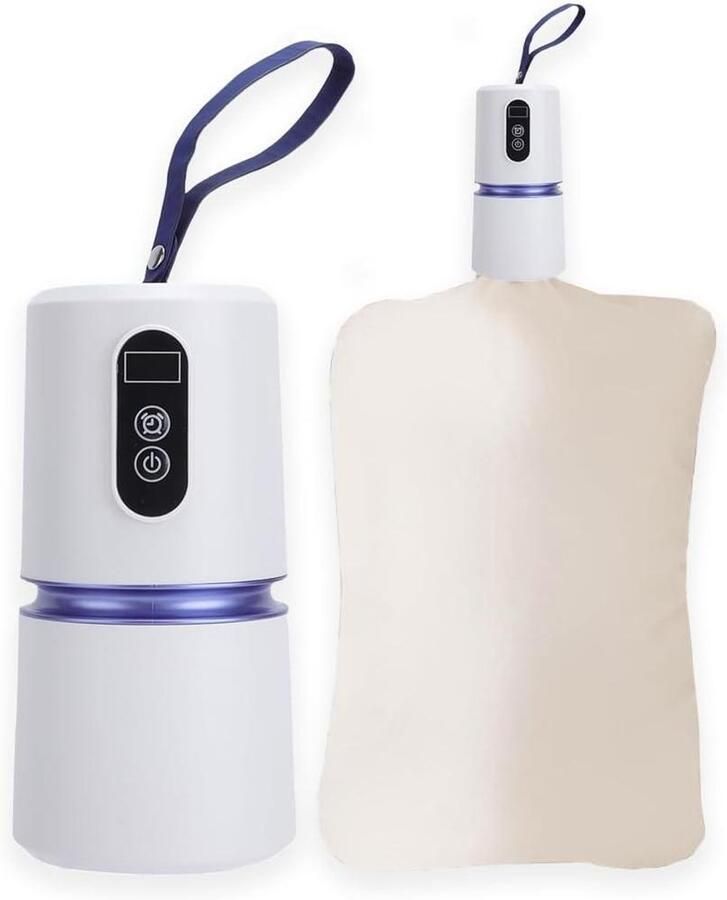 Draagbare Kledingdroger Mini Droger Reizen Snel Kleding Drogen Inclusief Droogtas 200W Wit
