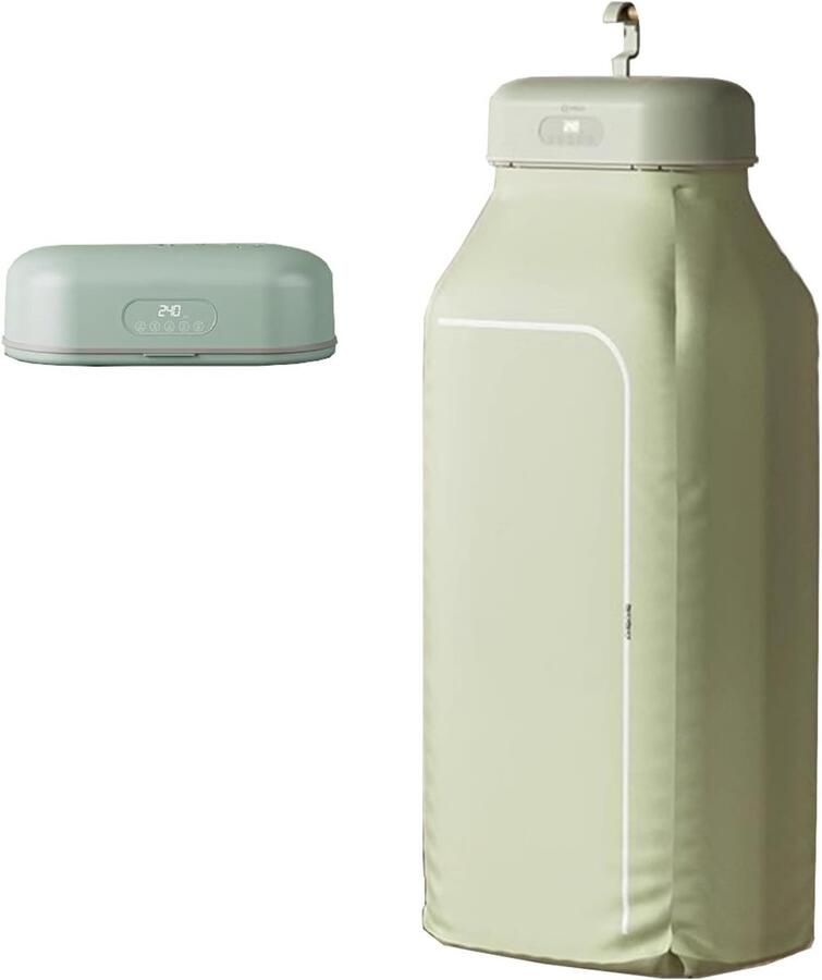 Draagbare Kledingdroger Mini Droger Ruimte Besparen Opvouwbaar Compact 20 kg Capaciteit Wit
