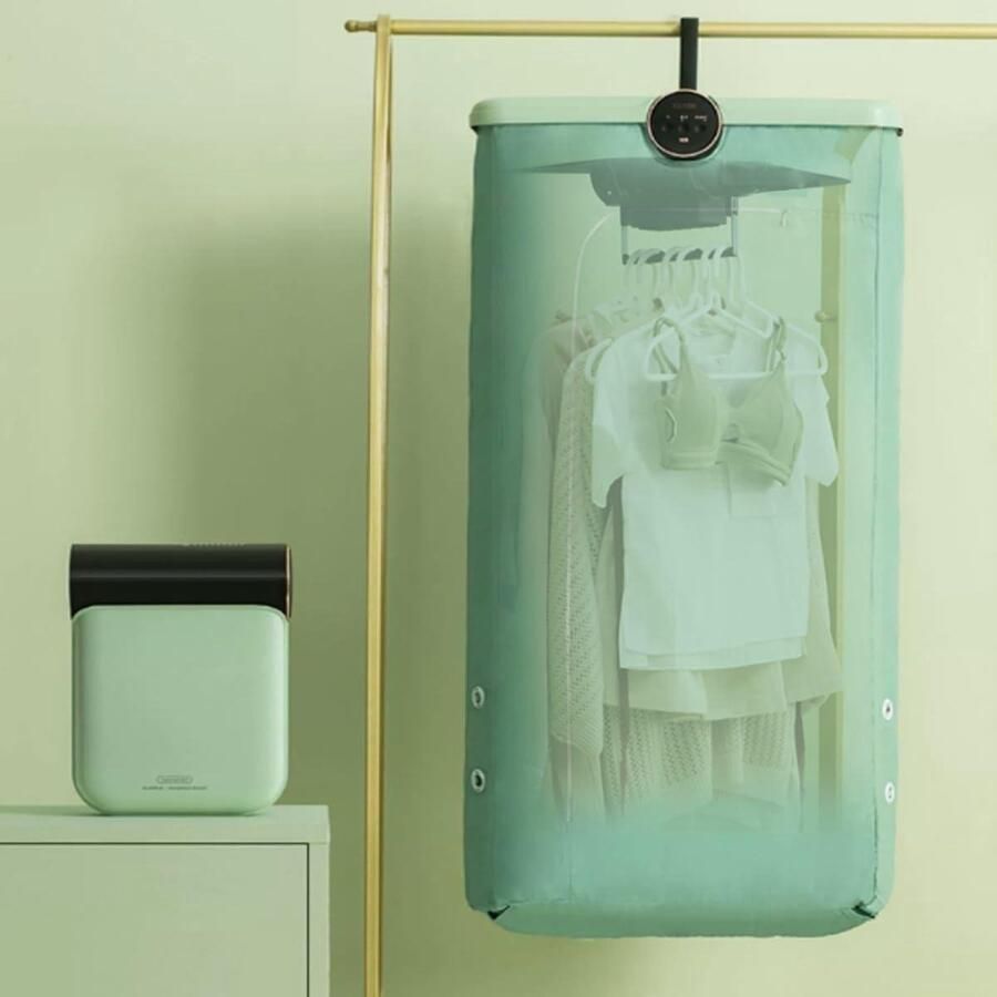Draagbare Kledingdroger Mini Droger Snel Kleding Drogen Opvouwbaar Ontwerp 10 kg Capaciteit Wit