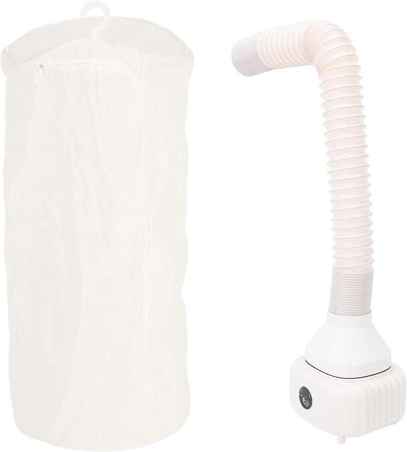 Draagbare Kledingdroger Mini Droogautomaat Snel Kleding Drogen Intelligente Digitale Controle Compact Opvouwbaar Wit