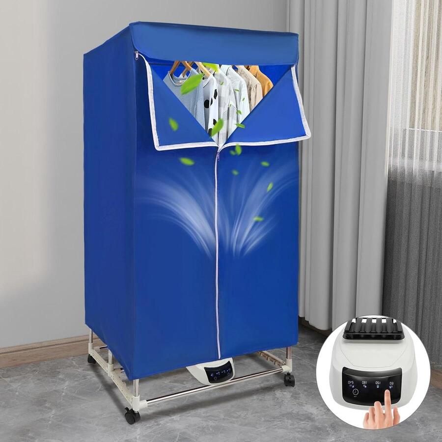 Draagbare Kledingdroger Mini Droogkast Snel Kleding Drogen Stille Werking 45 dB