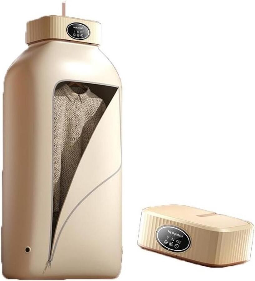 Draagbare Kledingdroger Opvouwbare droger Snel Kleding Drogen Ingebouwde UV Lamp 5 kg capaciteit Beige
