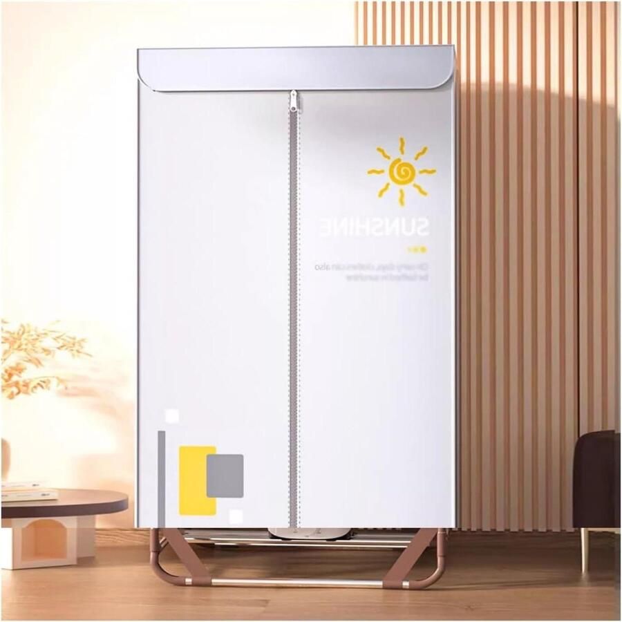 Draagbare Kledingdroger Opvouwbare Dryer Snel Kleding Drogen Installatie Vrij 68x136cm Wit