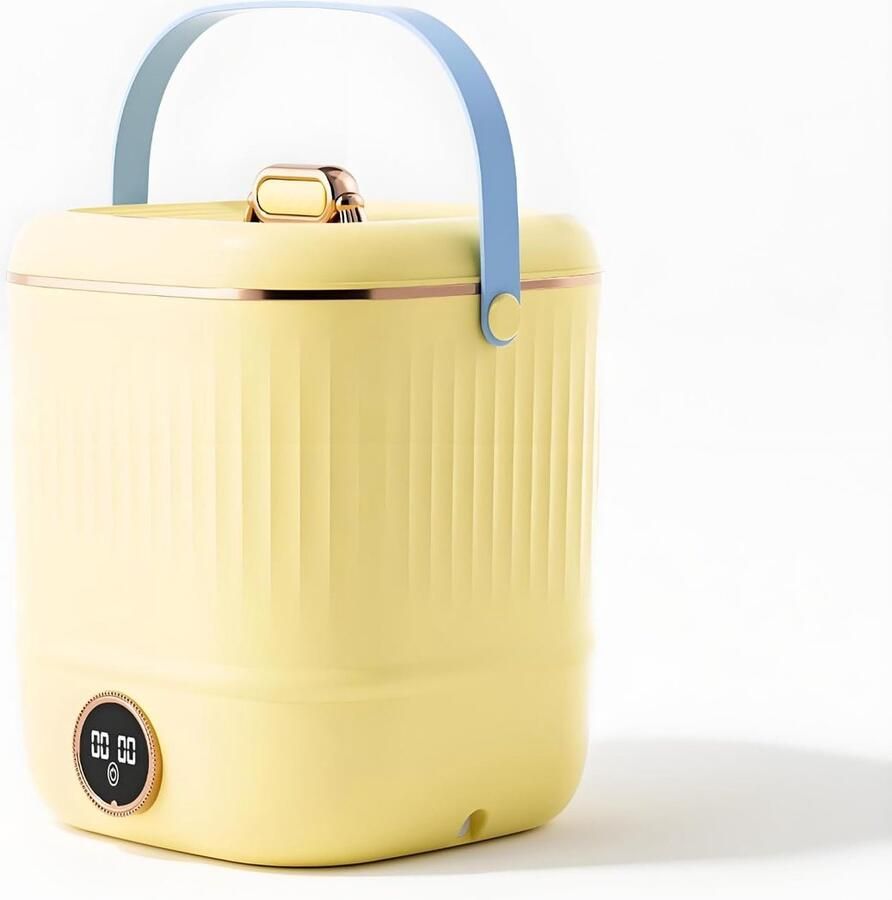 Draagbare mini-wasmachine compacte wasmachine voor appartementen campers reizen ideaal voor ondergoed en kleine ladingen flip-top ontwerp efficiënt en gemakkelijk te gebruiken