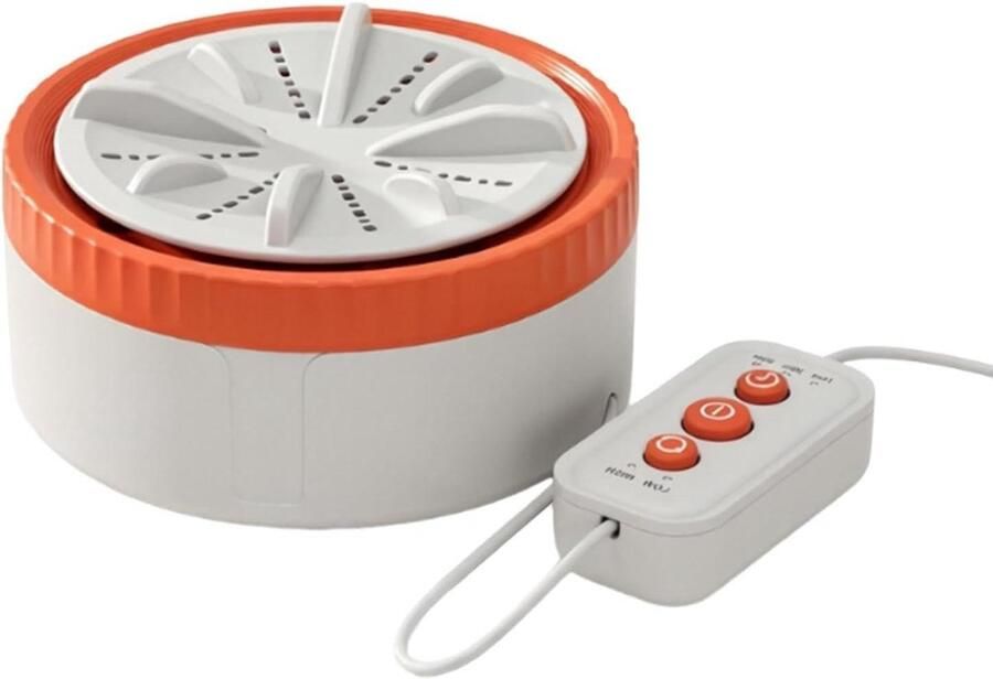 Draagbare Mini Wasmachine Kleine Kledingwasser Hygiënisch Wassen Energiezuinig Ontwerp Compact formaat Oranje