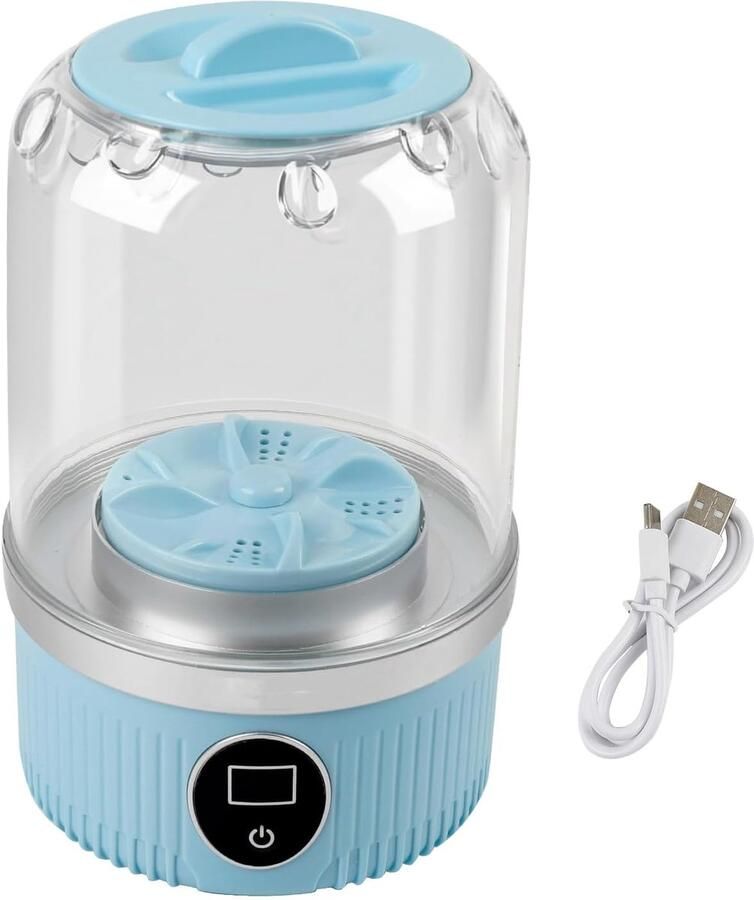 Mini Wasmachine Draagbaar Oplaadbaar met 2 Modi Voor Ondergoed Sokken en Kleine Was