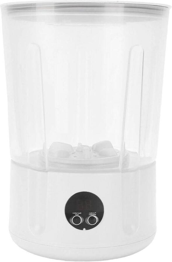 Draagbare Mini-wasmachine Ondergoedwasser Compact Kleine Wasjes Doen Draadloos Oplaadbaar 23 x 16 cm Wit