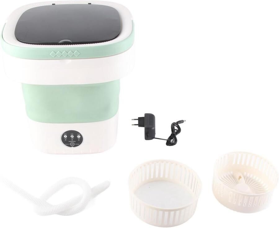 Draagbare Mini Wasmachine Opvouwbare Emmer Kleine Wasjes Zacht Spin Droog 7.5 Liter