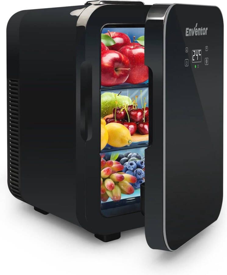 Draagbare Minikoelkast 10L 12 Blikjes Koeler en Warmer met LCD Temperatuurdisplay voor Auto