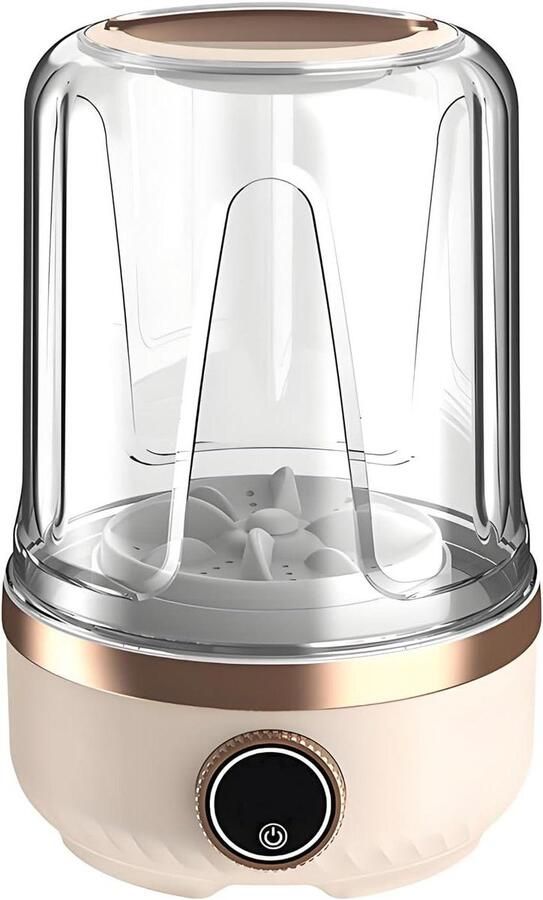 Draagbare Ondergoedwasmachine Met Drie Reinigingsmodi En Led Smart Display Mini-wasmachine Met 2 Liter Capaciteit Voor Appartementen Dorm Rv Travel(Size:6.02 * 6.02 * 9.05in Color:Kaki)