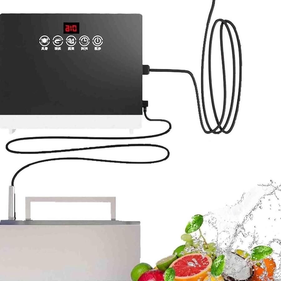 Draagbare Vaatwasser Compacte Afwasser Snel Afwassen Multifunctioneel Reinigen 360W Vermogen Zilver